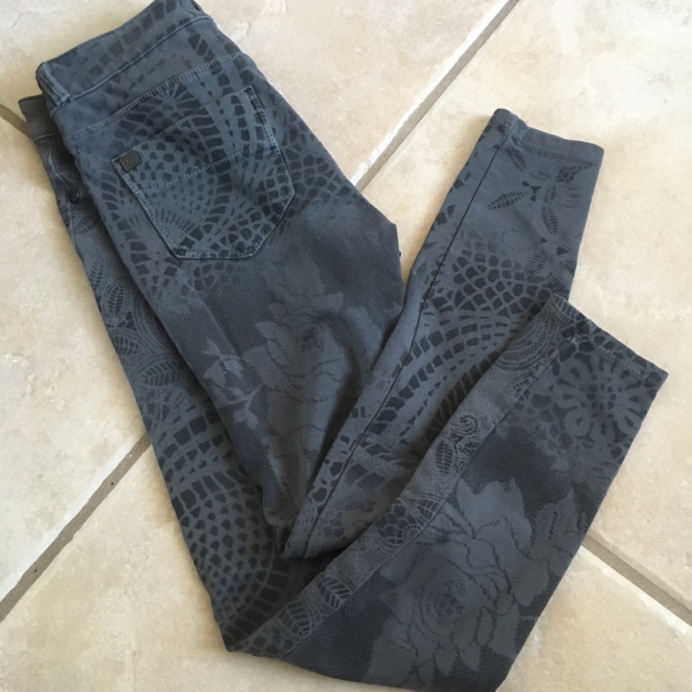 Denimocracy grey floral jeggings